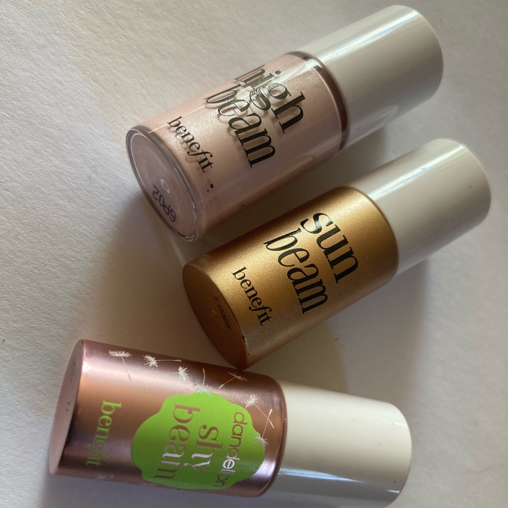 Brand New Benefit High Beam Sun Beam Shy Beam Highlighter Travel Sz Unused Trio